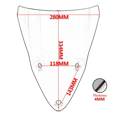 Motorcycle front windshield – windshield windshield mirror