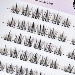 睫詩顏純欲五排太陽花漫畫眼睫毛細梗懶人三部曲小惡魔嫁接假睫毛