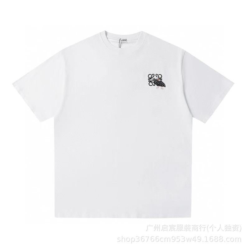 クロスボーダー 25ss Luojia 高品質刺繍ロゴルーズコットン半袖メンズとレディースカジュアルファッション多用途 T シャツ|undefined