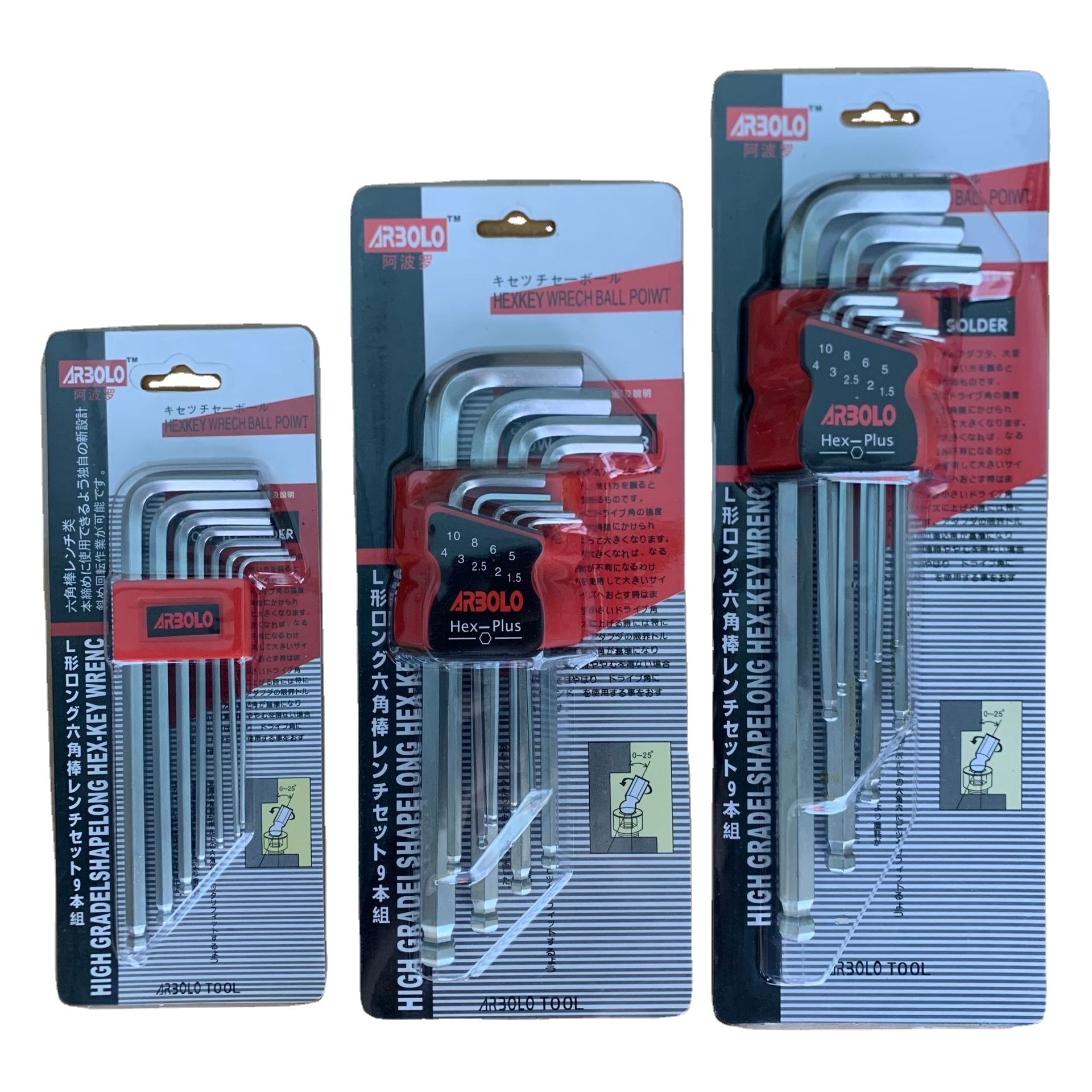 Fabricante de la fuente nuevo estilo hexagonal cromo mate vanadio S2 de longitud media hexagonal alargado