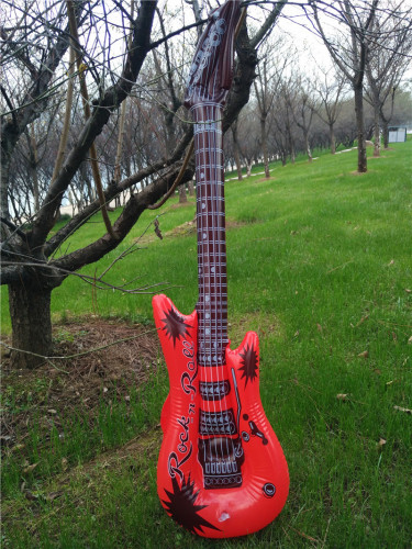 95 inflatable guitar, PVC stage props, children's simulated inflatable musical instruments, guitar cross-border inflatable toys