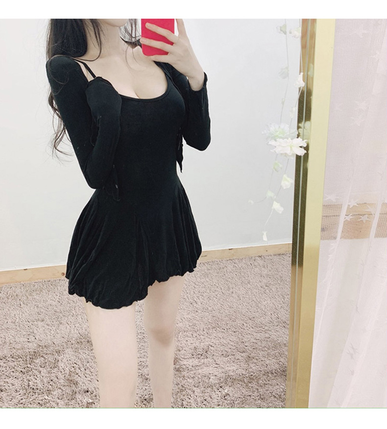 韓国の東大門スリムフィットスリムフィットカーディガン スリングツーピースセクシーフィギュアショ キャミワンピ お気に入り Www Quartzhotel Mx