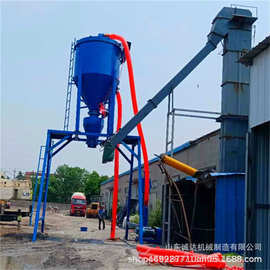 移动式粉煤灰装车机 200型气力输送机图片 水泥厂粉料吸灰机