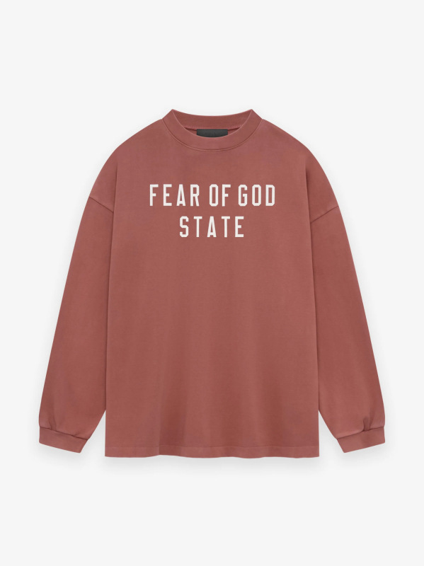 FOG FEAR OF GOD トレンディなベルベットのダブルレタープリントラウンドネックスウェットシャツカジュアルメンズとレディーススウェットシャツ|undefined