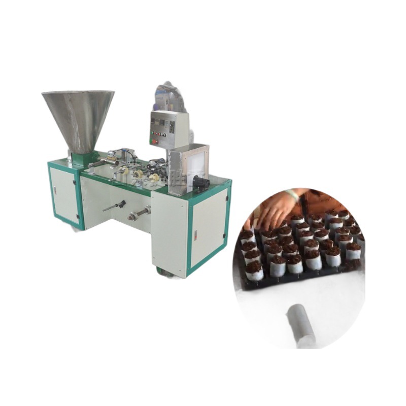 Máquina formadora de bloques de nutrición no tejida máquina automática de briquetas de plántulas base ligera bolsa de malla horizontal que hace el equipo