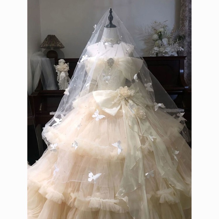 Off-shoulder Lolita wedding dress, ultra-fairy high-end adult ceremony birthday princess dress for women, with a sense of luxury and exclusivity Off-shoulder Lolita wedding dress, ultra-fairy high-end adult ceremony birthday princess dress for women, with a sense of luxury and exclusivity