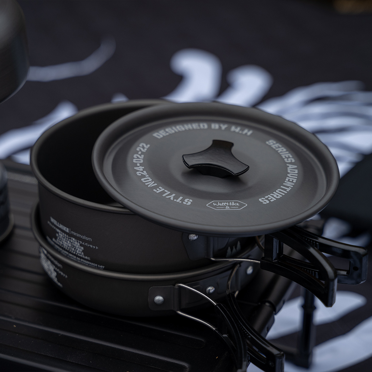 WELLHIKE アウトドア グリーンフィールド 鍋セット 鍋 ストーブ キャンプ用品 調理器具 ピクニック専用鍋 ポータブルセット