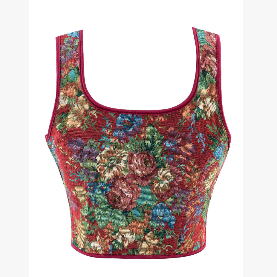 Nuevo peonía rojo plegado vestir cinturón chaleco correa corte corsé de hueso de pescado damas cinturón fuera del suministro transfronterizo lotes