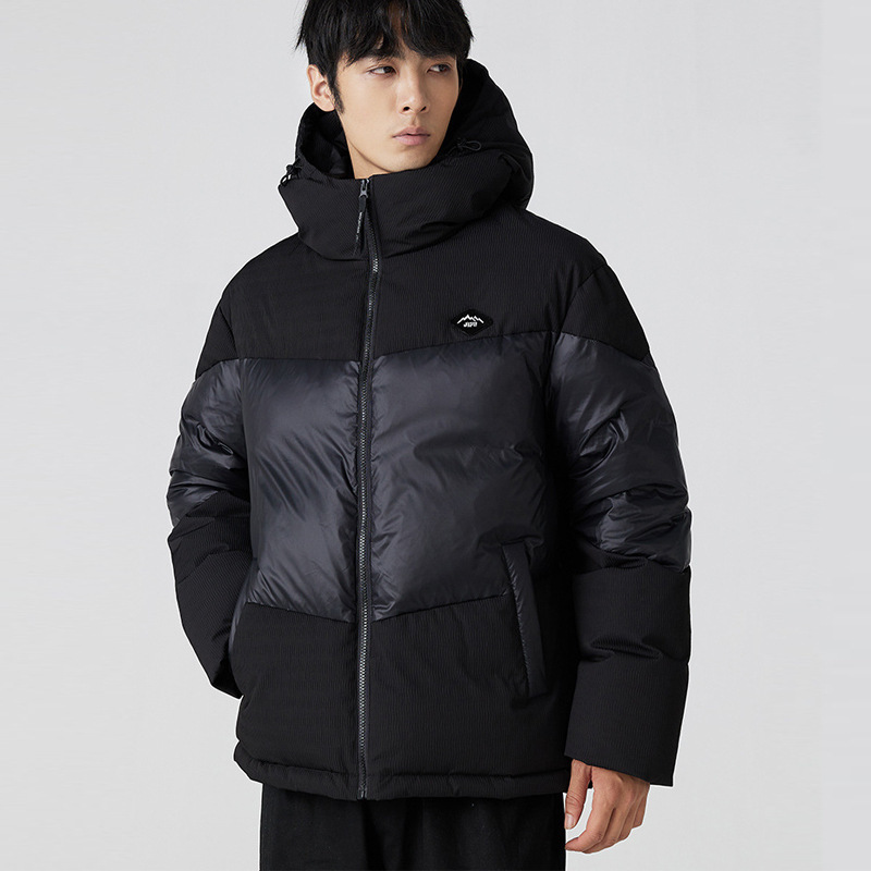 Agsk Men's Clothing 2025 Winter Volcanic Rock down Jacket Men's Loose Hooded White Duck down Men's Volcanic Rock Fabric Agsk Men's Clothing 2025 Winter Volcanic Rock down Jacket Men's Loose Hooded White Duck down Men's Volcanic Rock Fabric