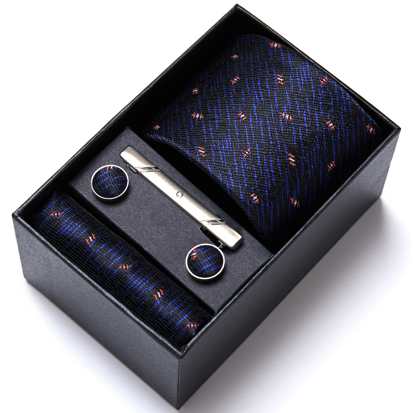 Fabricante en stock de los hombres corbata caja regalo traje ropa formal negocios boda trabajo grupo camisa accesorios verano nuevo