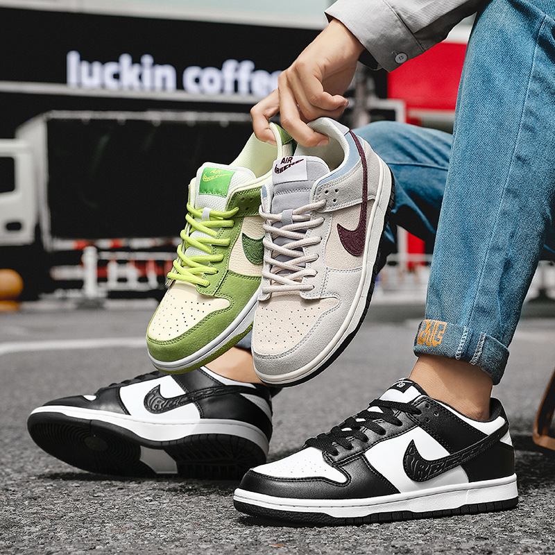 Neck-Resistant Official Centipede Shoes Aj Centipede Men's Shoes Genuine Dunk Black and White Panda Low-Top Green Apple Air Force One Pure Original Neck-Resistant Official Centipede Shoes Aj Centipede Men's Shoes Genuine Dunk Black and White Panda Low-Top Green Apple Air Force One Pure Original