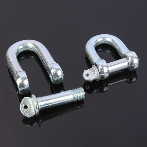 Wholesale galvanized D type shackle U type shackle bow shackle heavy duty light carbon steel hoisting lifting U type snap ring