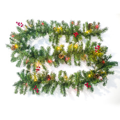 寸傑の新しいタイプのクリスマスの装飾品pvcは明かりのクリスマスの藤条の2.7メートルのデパートのレストランの雰囲気の装飾品を巻きます。