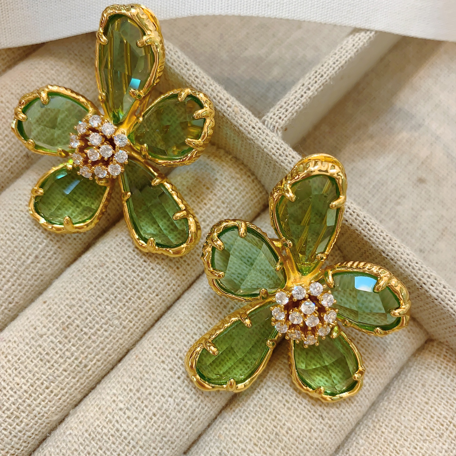 21g Weight Ear Studs Classification 1 Pair Quantity Wholesale Jewelry Vintage Style Flower Alloy Plating Ear Studs