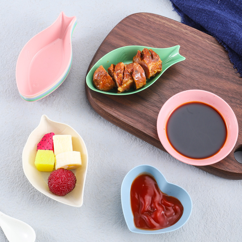 調味料皿調味料皿創意日本家庭用醤油酢調味料皿食器スナック皿小麦わら梅皿|undefined