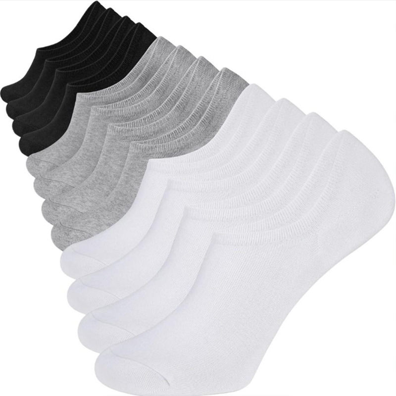 Cross-Border Foreign Trade Spring and Summer Invisible Socks, Soft, Comfortable and Breathable Boat Socks, Casual and Simple Thin Solid Color Socks
