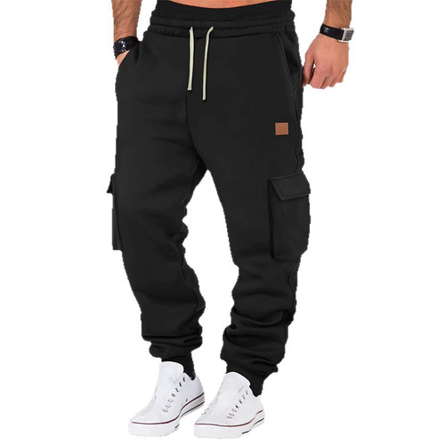 Men's Multifunctional Work Pants with Pockets, Leisure Fashion Warm Winter Pants, Spring and Autumn Men's Thermal Lining, Versatile Men's Pants