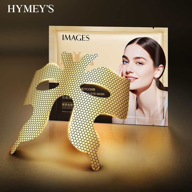 Imagen belleza panal dorado mariposa elástica máscara de ojo hidratante cuidado de los ojos máscara de ojos al por mayor