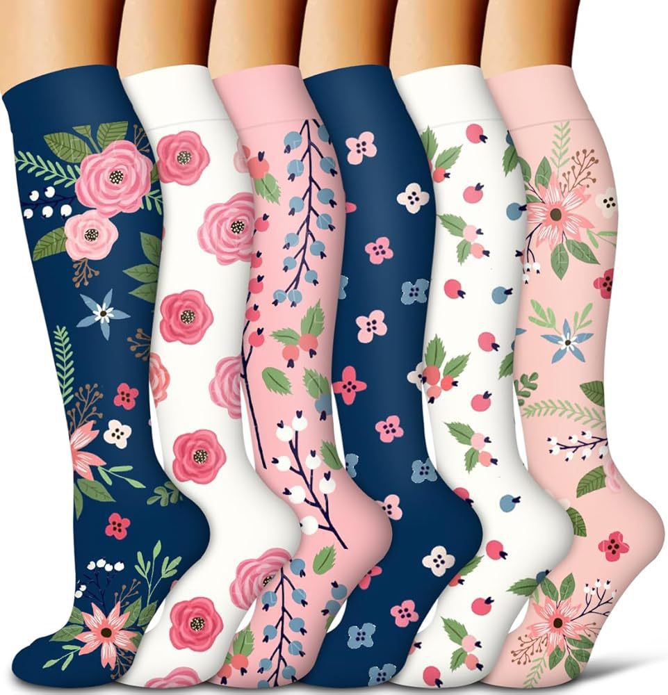 Calcetines de compresión transfronterizos Calcetines de pantorrilla Calcetines elásticos Deportes Ciclismo Correr Calcetines de yoga Calcetines de compresión de tubo largo para hombre Spot para mujer