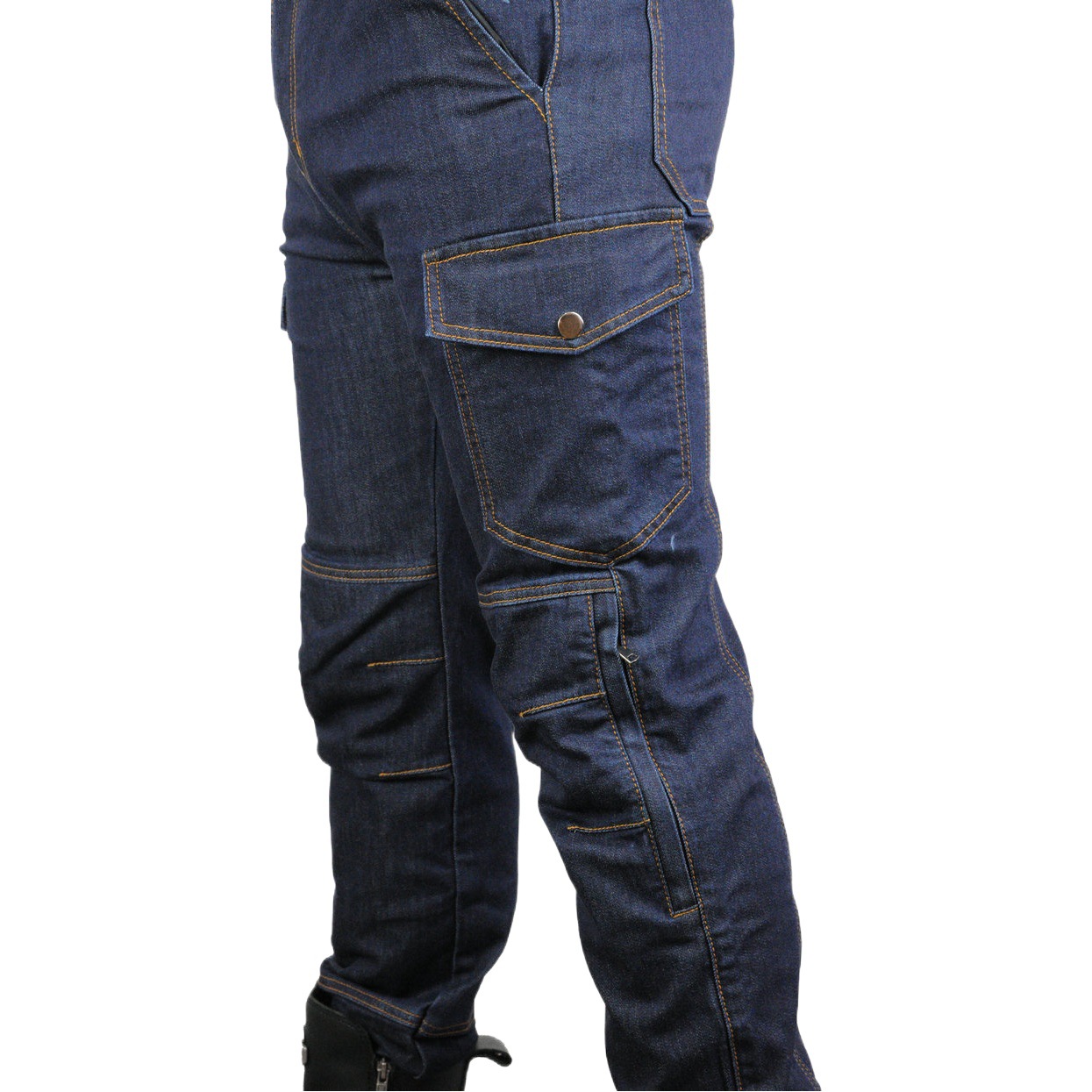 VOLERO motocicleta jeans hombres casual motocicleta montar pantalones anti-caída resistente al desgaste resistente al desgarro equipo de protección de silicona