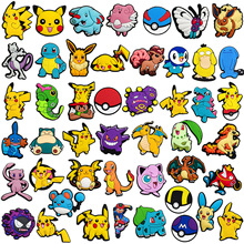 跨境热卖皮卡丘套装DIY宝可梦宠物小精灵PVC洞洞鞋鞋花鞋配饰鞋扣