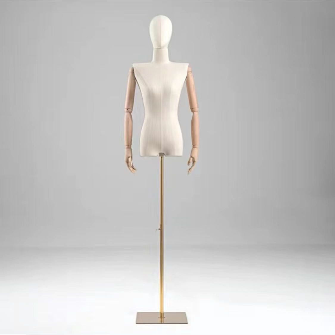 Modelo de busto femenino accesorios hombros planos estante de ropa de estilo coreano estante de ventana maniquí estante de exhibición de cuerpo humano