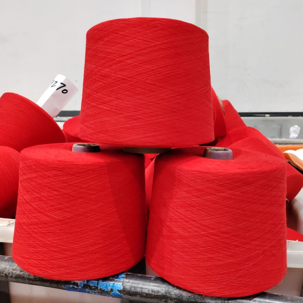 源头染厂直发 JC40S/1精澳色纱 抗起毛起球全棉色纱 100澳棉