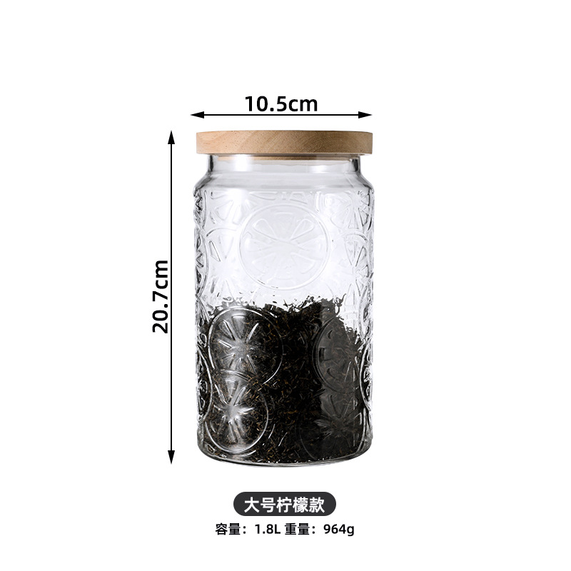 Taza de té de vidrio casera empaquetada separada y sellada Taza de vidrio cubierta de madera de bambú Taza de almacenamiento Taza de té verde Taza de té de crisantemo