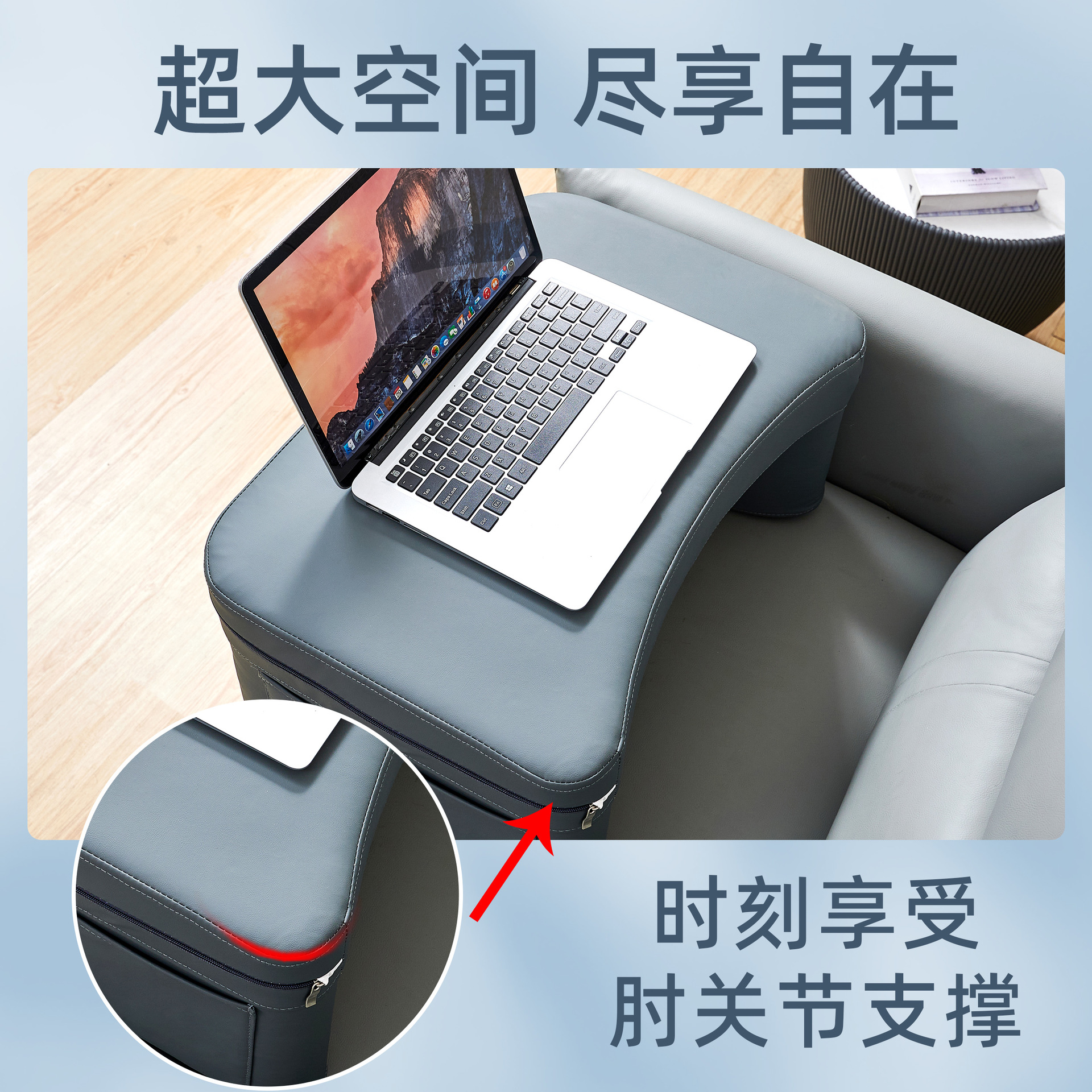 Laptop Lap Table Dormitory Bed Leisure Computer Table Square Anti-Collision Mobile Sofa Study Table Anti-Fall Desk