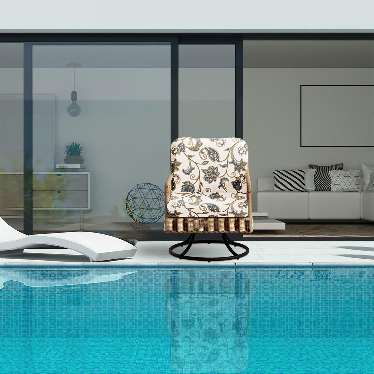 SHEIN en stock sofá elástico transfronterizo al aire libre un solo sofá cojín cubierta universal todo incluido sofá sombrero