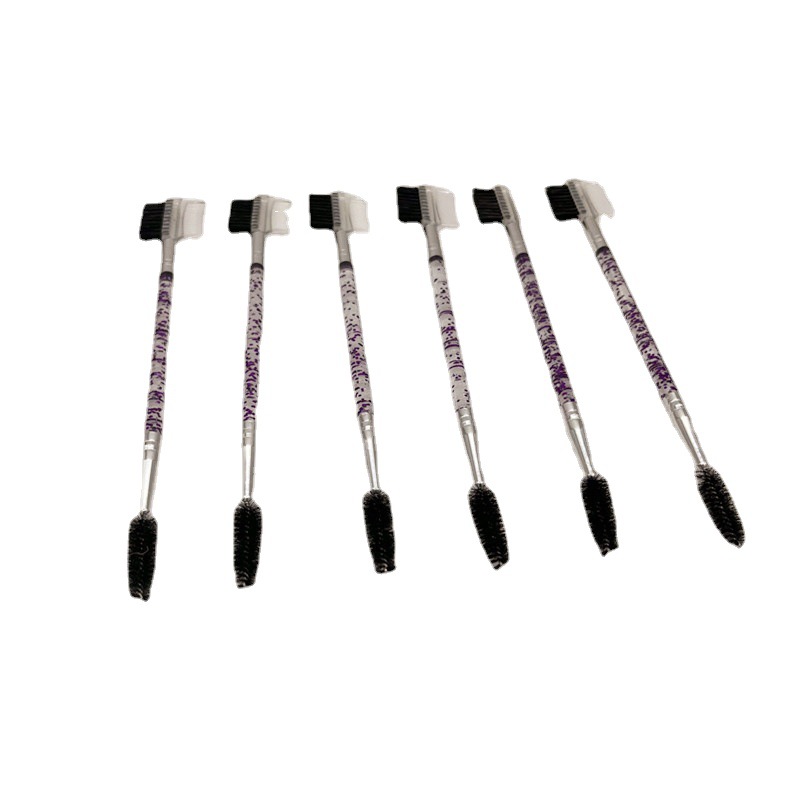 Directo de fábrica oblicua ceja peine rizador de pestañas ojo cepillo de cejas cepillo espiral injerto cepillo de cejas herramientas de belleza