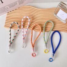 塑料头手机腕带挂绳短款手机挂绳便携式手机绳钥匙扣防丢手机链