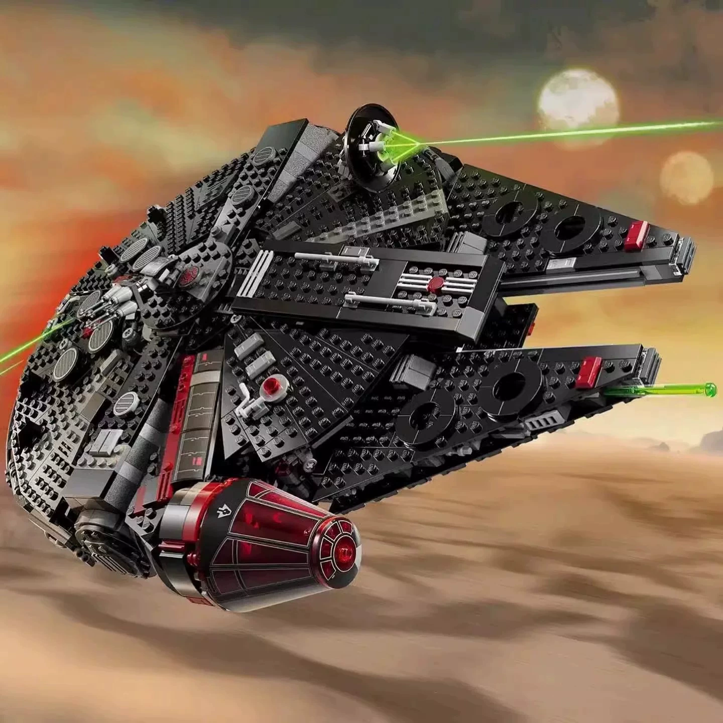 Космический корабль (lego) Millennium Falcon — конструкция 2 кг, версия «perfect» и тёмная