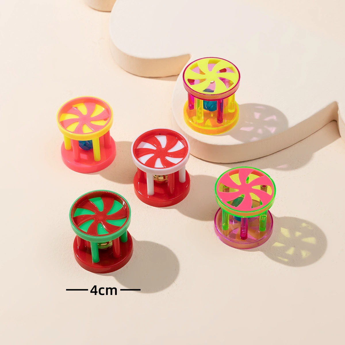 Plastic small bell, toy, makes sounds, pet, can bite, cat