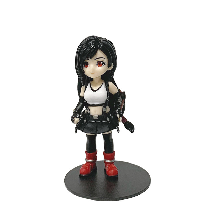 ファイナルファンタジー7 リボーンQバージョン ティファ ザックス クロード アリス フィギュアモデル オーナメント 風景|undefined