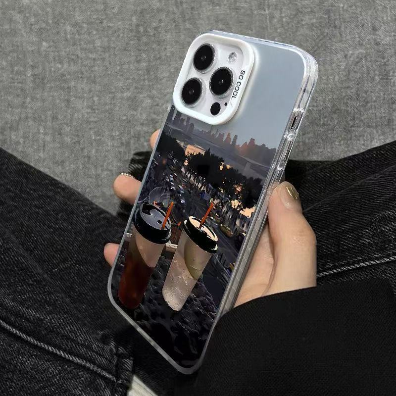 Nueva funda para teléfono móvil iphone16 aplicable europea y americana 11 Apple 15promax/14 anti-caída 13pro12 personalidad xr