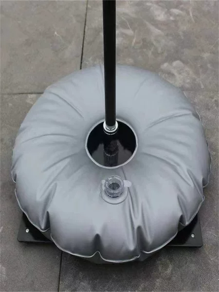 Weighted Water Bag, Water-Filled Bag with Metal Pressure Bracket Base, Outdoor Flag and Parasol Load-Bearing Bag, Windproof Fixing