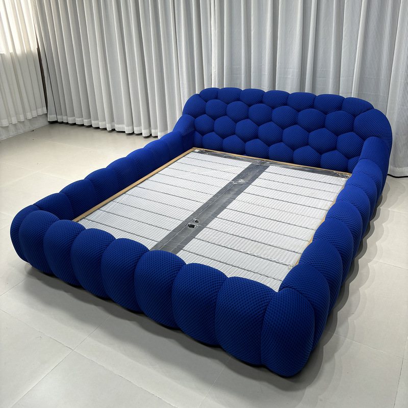 Rochburg Internet Celebrity Bubble Bed Bubble Modern Minimalist Designer Classy Bedroom Double Fabric Bed