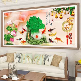 十字绣;钻石画、皮画;布艺绣品