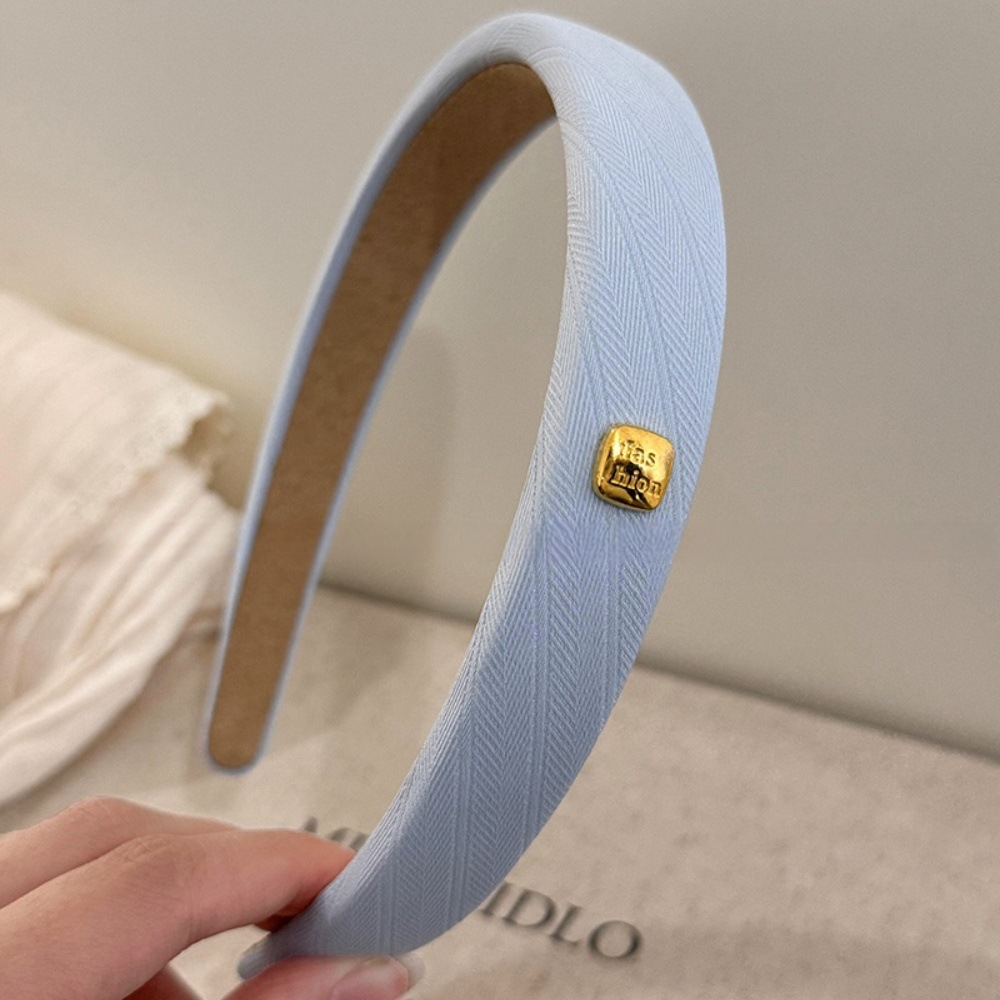 1 # Blue twill headband