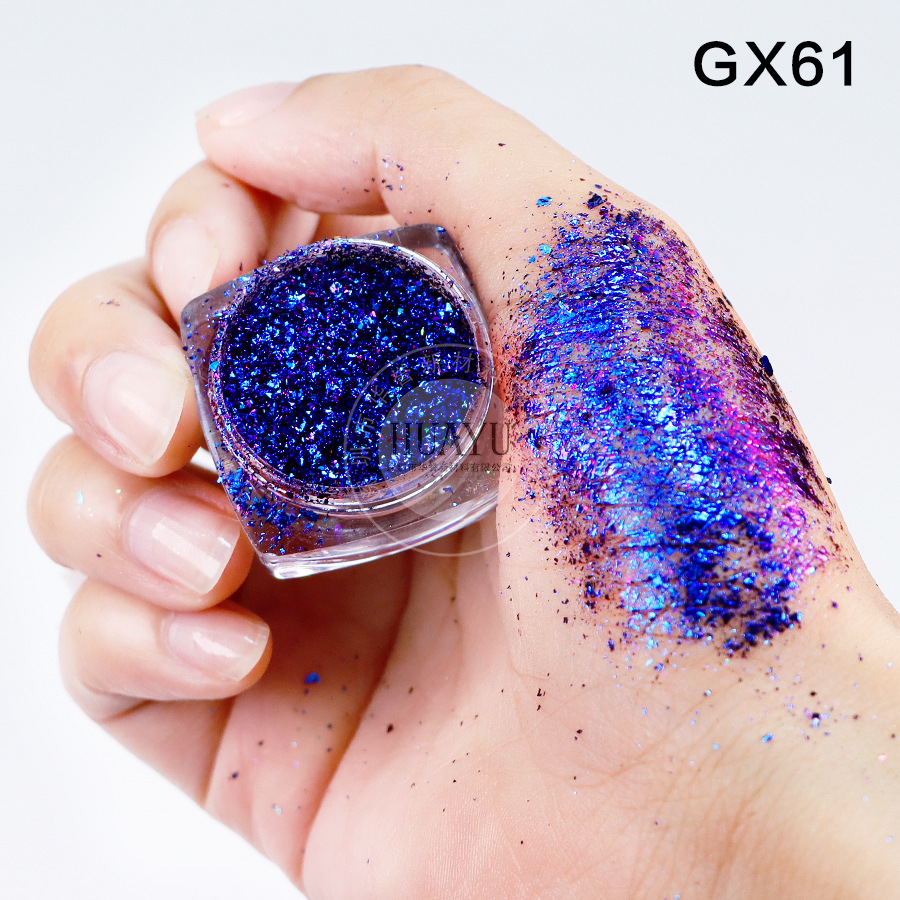 Explosiva transfronteriza camaleón óptico película gruesa Yunjin rosa arco iris estrella camaleón película gruesa ópalo rosa nail art sombra de ojos