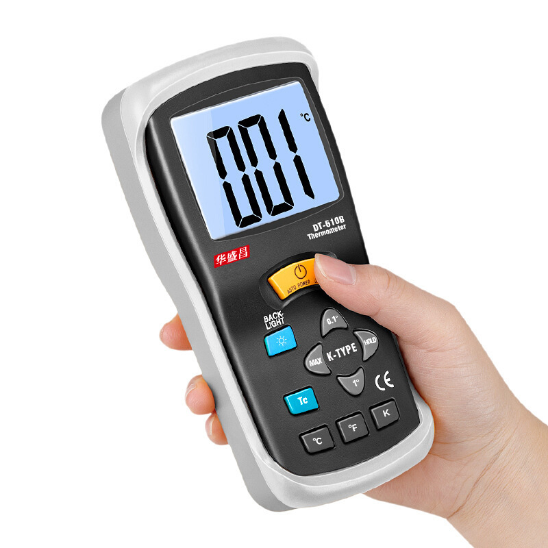 CEM华盛昌温度计DT-610B/612/613/3891G/8891E单双四通道测温仪表