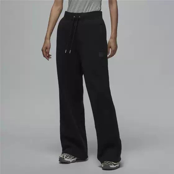Autumn Winter Hot Selling Jordan AJ Wide Leg Sweatpants Jumpman Patch Black Label Casual Fashion Couple Sports Trousers
