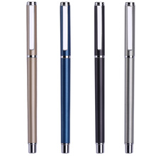 得力S82-01中性笔0.5mm子弹头金属商务中性笔签字笔宝珠笔水笔