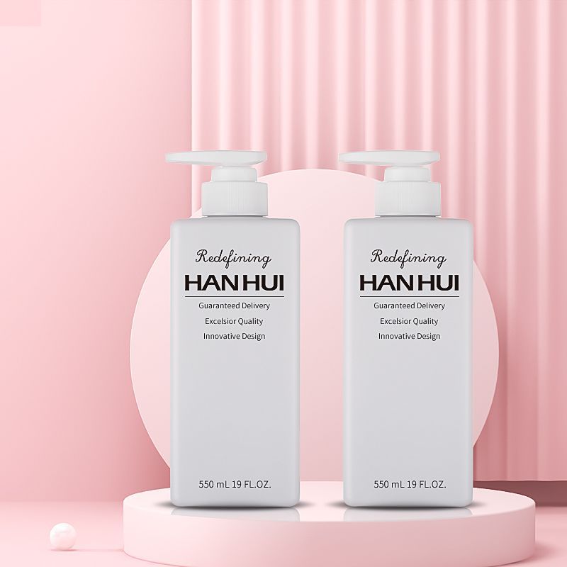 550ml扁方瓶  550ml方形洗发水瓶子   沐浴露方瓶包装 550ml方瓶