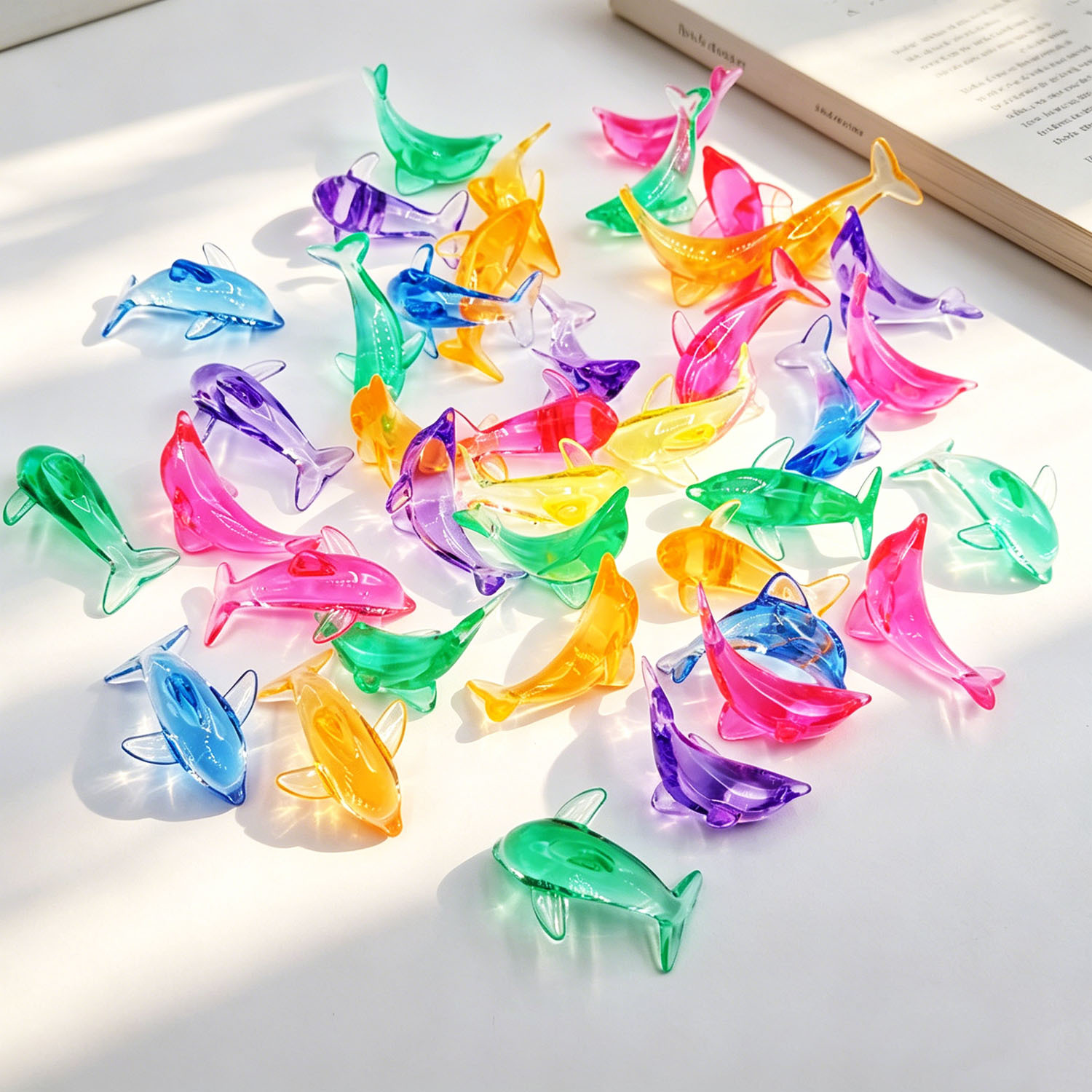 acrylic marine toy with accessories