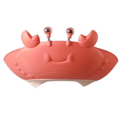 Crab Baby Shower Cap Children's Hair Washing Cap Water-Resistant Hair Wash Cap Ear Protection Infant and Toddler Bath Cap Adjustable for Hair Washing