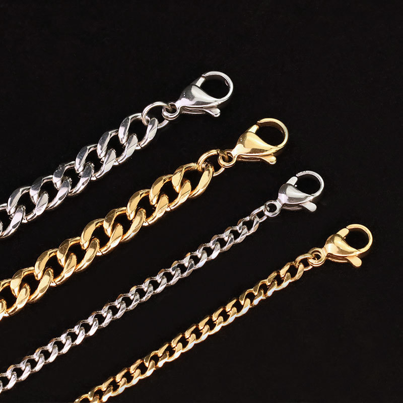 Plating Design Fashion Style Fashion Solid Color Stainless Steel Plating Necklace 1 Piece