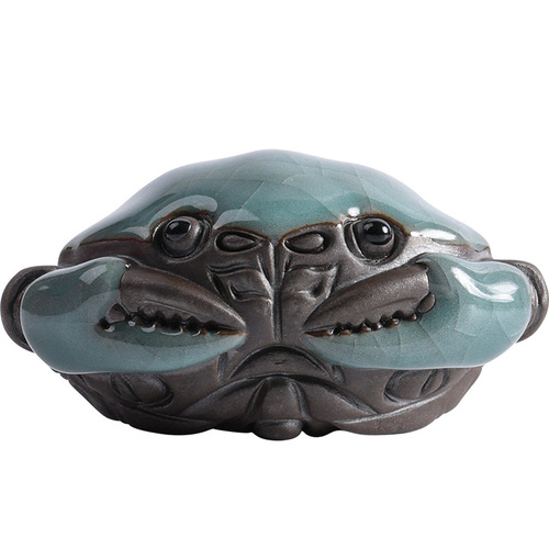 Ge Kiln Tea Pet Small Crab Ornaments Can Raise Creative Personality Hairy Crab Tea Play Tea Table Kung Fu Tea Set Tea Ceremony Accessories