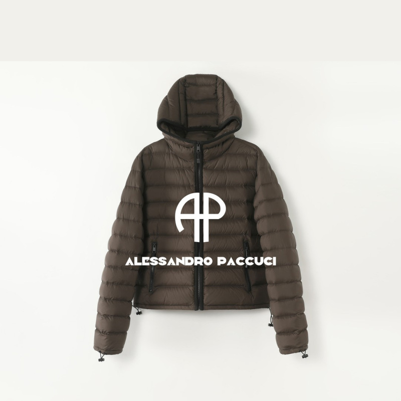 4337 # Ap Loco [Ribs Duck down] Black Label Hungarian Imported 90% White Duck down Hooded down Jacket/Women's Clothing